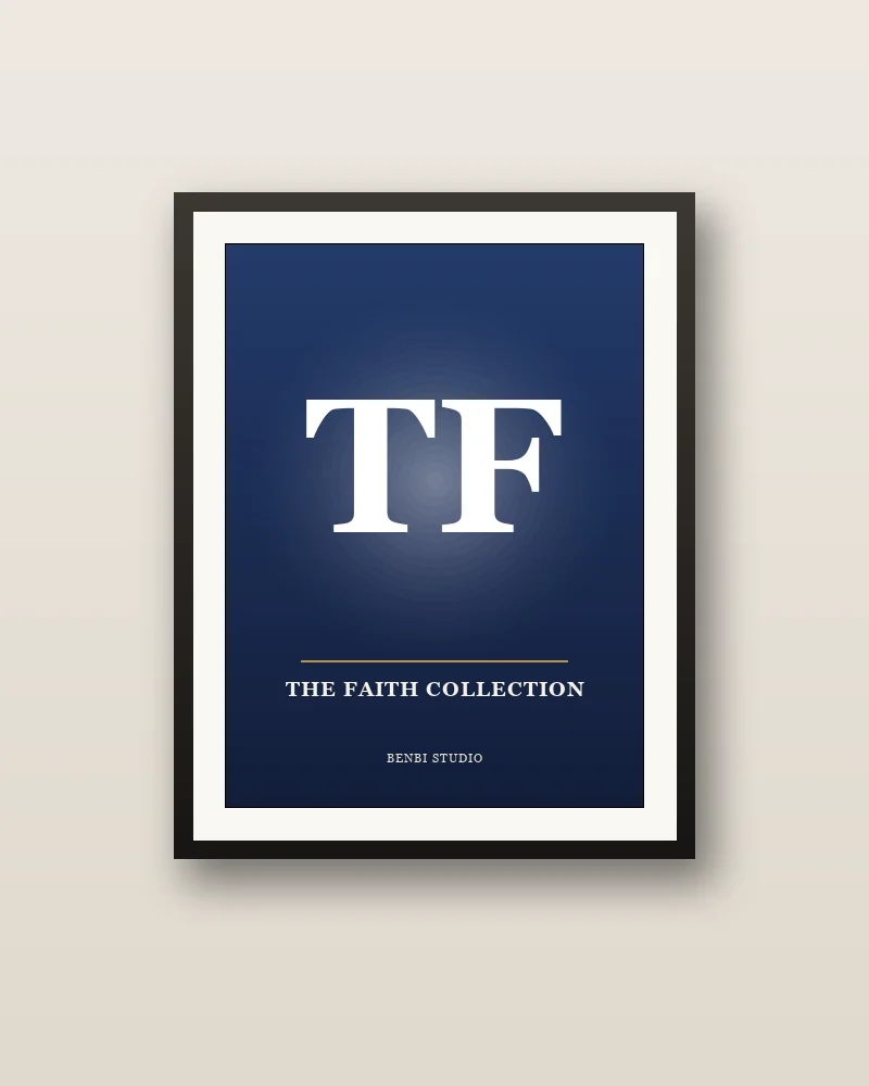 תמונה ממוסגרת — The Faith Collection (דוגמה) - Benbi Studio