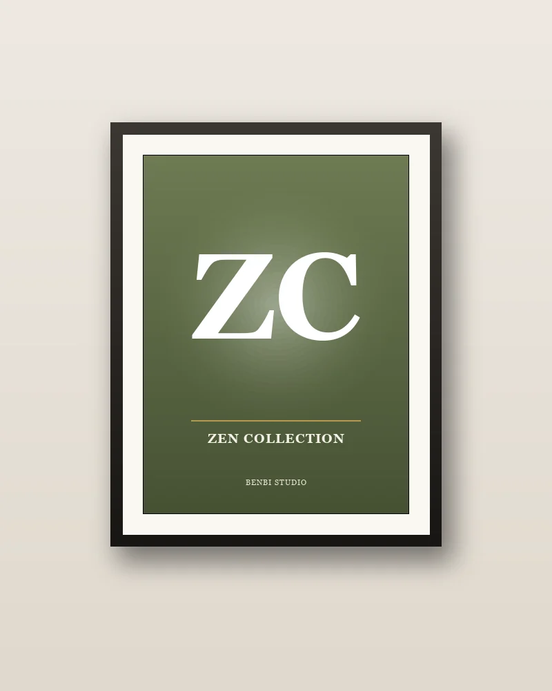 תמונה ממוסגרת — Zen Collection (דוגמה) - Benbi Studio